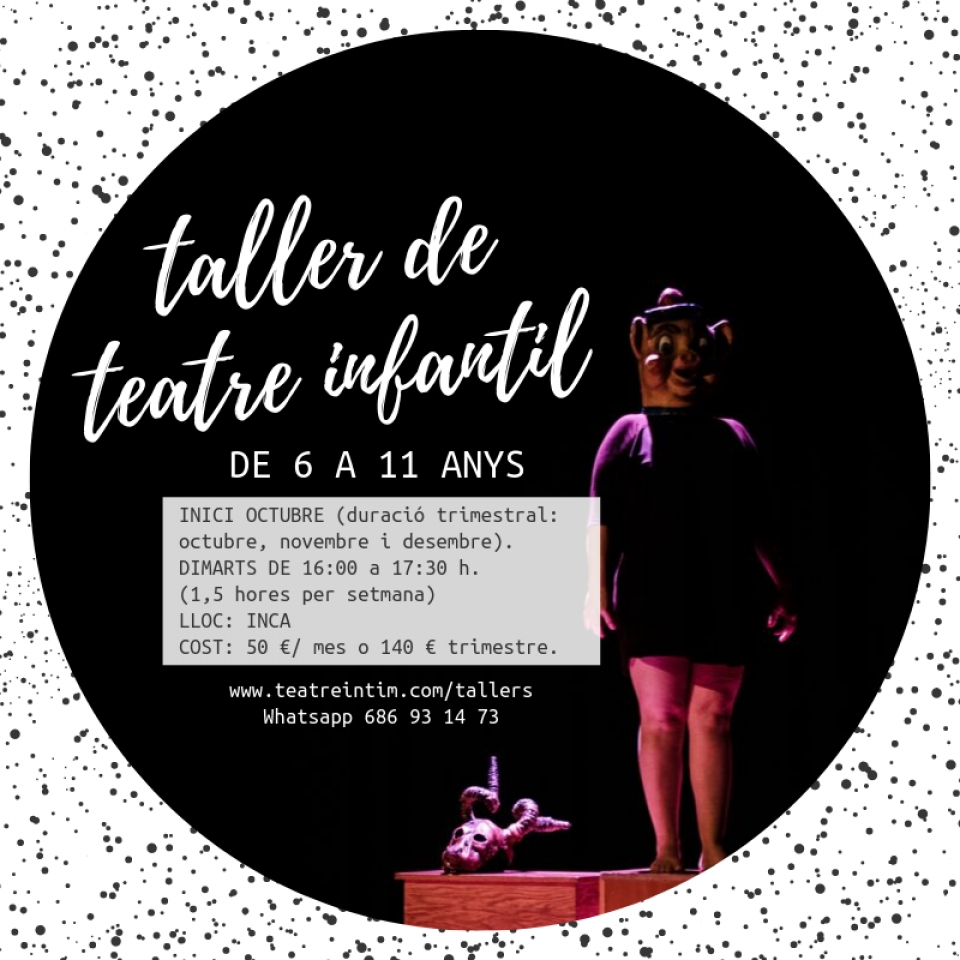 Tallers de teatre infantil amb Bernat Gran