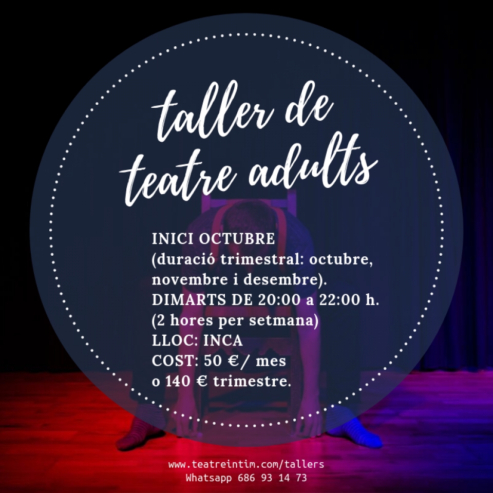 Tallers de teatre per adults